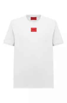 Хлопковая футболка HUGO