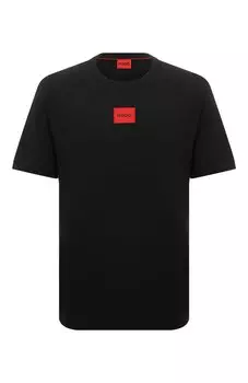 Хлопковая футболка HUGO