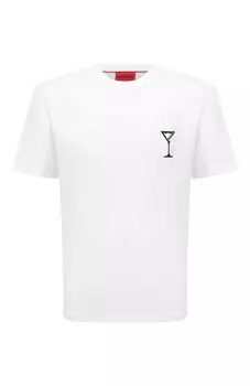 Хлопковая футболка HUGO