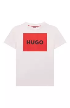 Хлопковая футболка HUGO