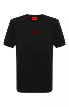 Хлопковая футболка HUGO