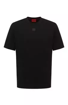 Хлопковая футболка HUGO