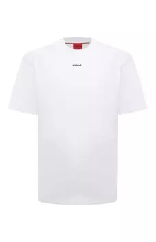 Хлопковая футболка HUGO