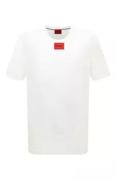 Хлопковая футболка HUGO