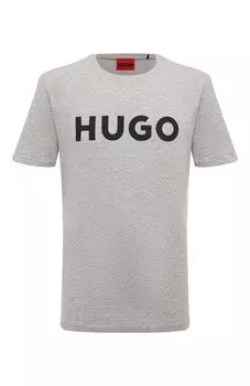 Хлопковая футболка HUGO