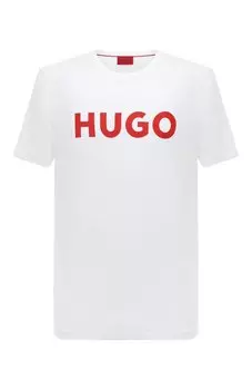 Хлопковая футболка HUGO