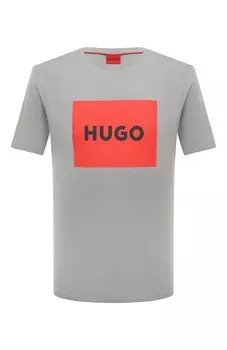 Хлопковая футболка HUGO