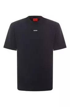 Хлопковая футболка HUGO