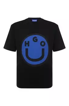 Хлопковая футболка HUGO