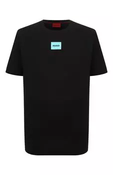 Хлопковая футболка HUGO