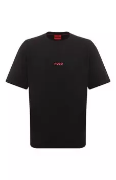 Хлопковая футболка HUGO