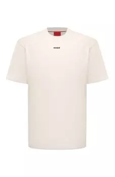 Хлопковая футболка HUGO