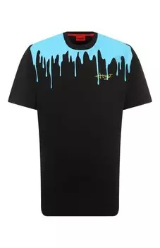 Хлопковая футболка HUGO