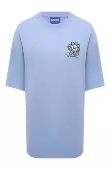 Хлопковая футболка HUGO