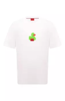 Хлопковая футболка HUGO