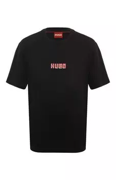Хлопковая футболка HUGO