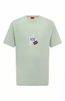 Хлопковая футболка HUGO