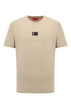 Хлопковая футболка HUGO