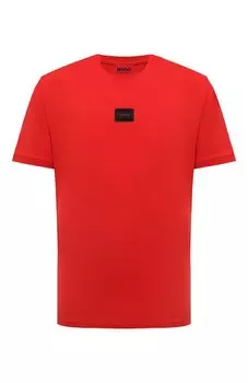 Хлопковая футболка HUGO