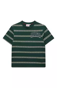 Хлопковая футболка HUGO