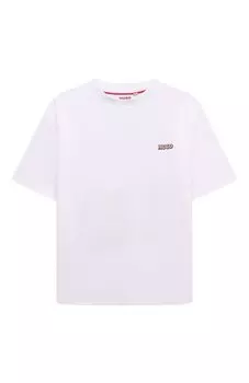 Хлопковая футболка HUGO