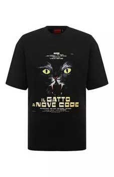 Хлопковая футболка HUGO