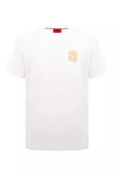 Хлопковая футболка HUGO