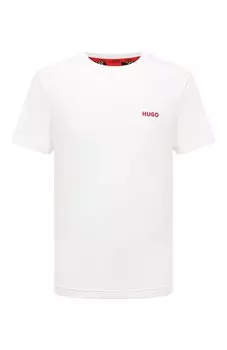 Хлопковая футболка HUGO