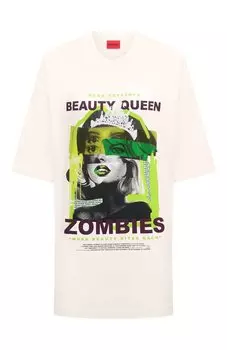 Хлопковая футболка HUGO