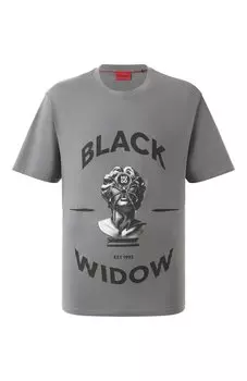 Хлопковая футболка HUGO