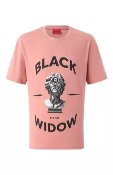 Хлопковая футболка HUGO