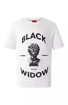 Хлопковая футболка HUGO