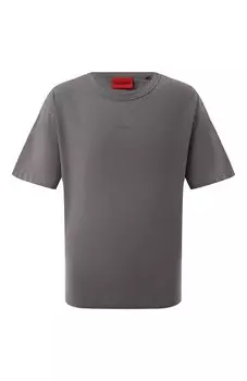 Хлопковая футболка HUGO