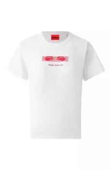 Хлопковая футболка HUGO