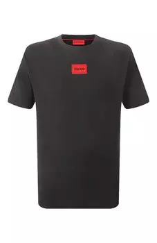 Хлопковая футболка HUGO