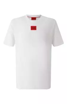 Хлопковая футболка HUGO