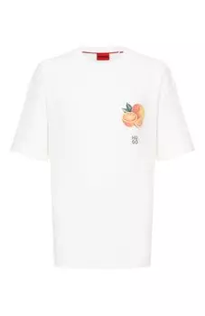 Хлопковая футболка HUGO