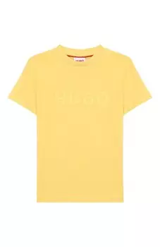 Хлопковая футболка HUGO