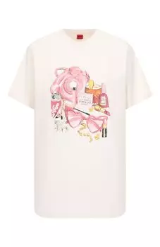 Хлопковая футболка HUGO