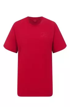 Хлопковая футболка HUGO