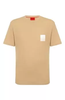 Хлопковая футболка HUGO