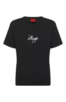 Хлопковая футболка HUGO