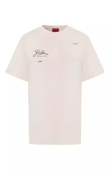 Хлопковая футболка HUGO