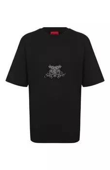 Хлопковая футболка HUGO