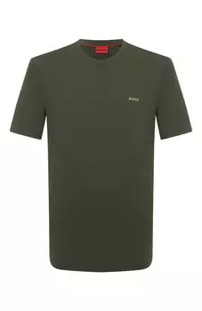 Хлопковая футболка HUGO