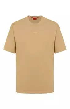 Хлопковая футболка HUGO