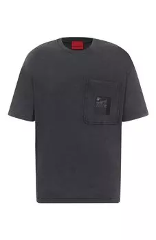 Хлопковая футболка HUGO