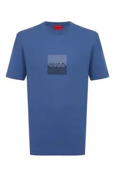 Хлопковая футболка HUGO