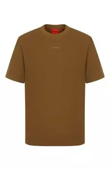 Хлопковая футболка HUGO