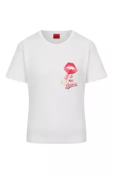 Хлопковая футболка HUGO